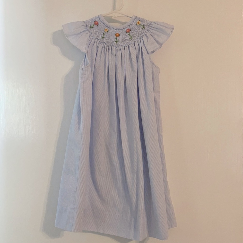 Adorable flower smock dress